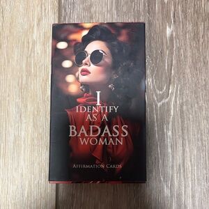 Stylish Red Affirmation Cards